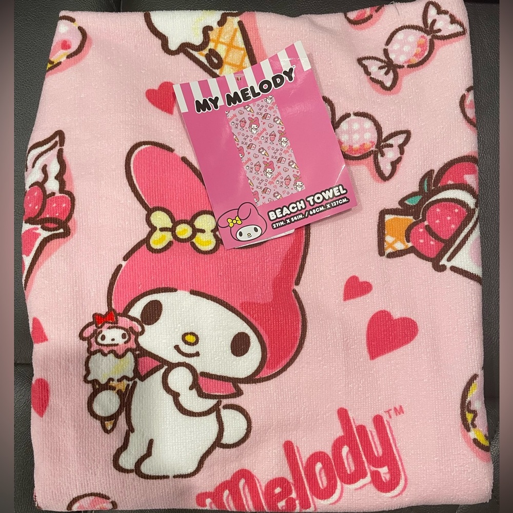NEW My Melody Beach Towel Sanrio